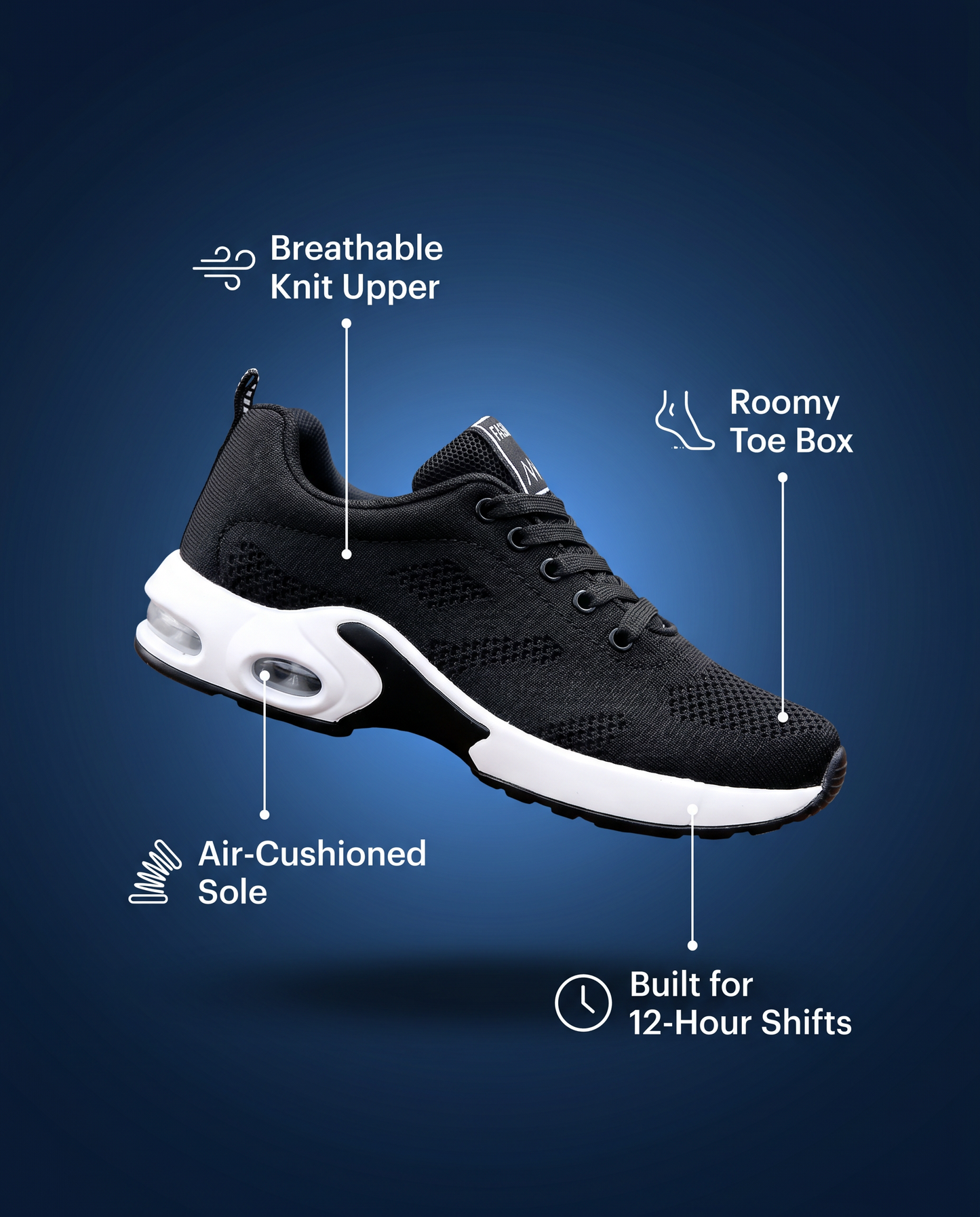 SoleTired All-Day Comfort Trainer